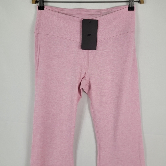 Fabletics Cozy High-Waisted Heather Pink Leggings Mini Flare Short Sz XL NWT - Picture 2 of 9